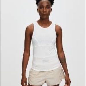 Sweaty Betty x Halle Berry Frankie Racerback Tank in Lily White NWT XXL